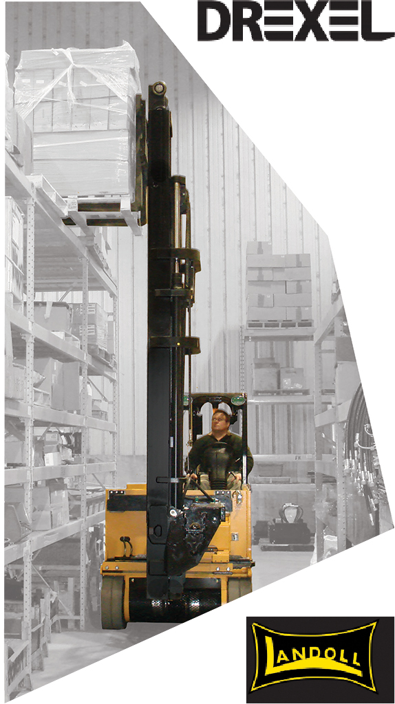 SWINGMAST VNA/Sideloading Electric Multi-Purpose 6,000 lb. (2,722kg) Capacity 8,000 lb. (3,629kg) Capacity